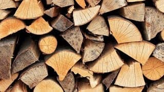 Lenha na fogueira